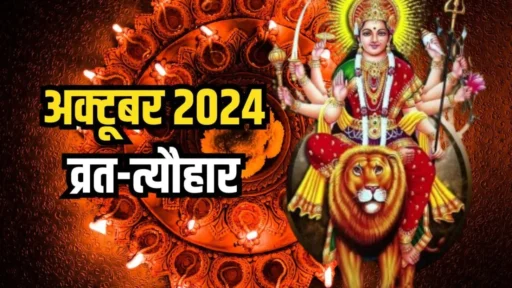 अक्टूबर में पड़ रहे हैं कई बड़े पर्व, जानिए नवरात्रि, दशहरा, करवा समेत अन्य प्रमुख तीज- त्योहार, देखें पूरी लिस्ट